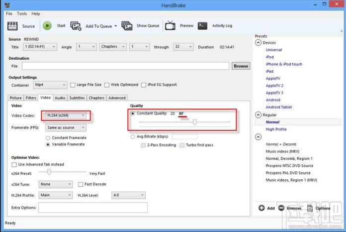 Handbrake,Handbrake中文版,视频转码,DVD格式转换器